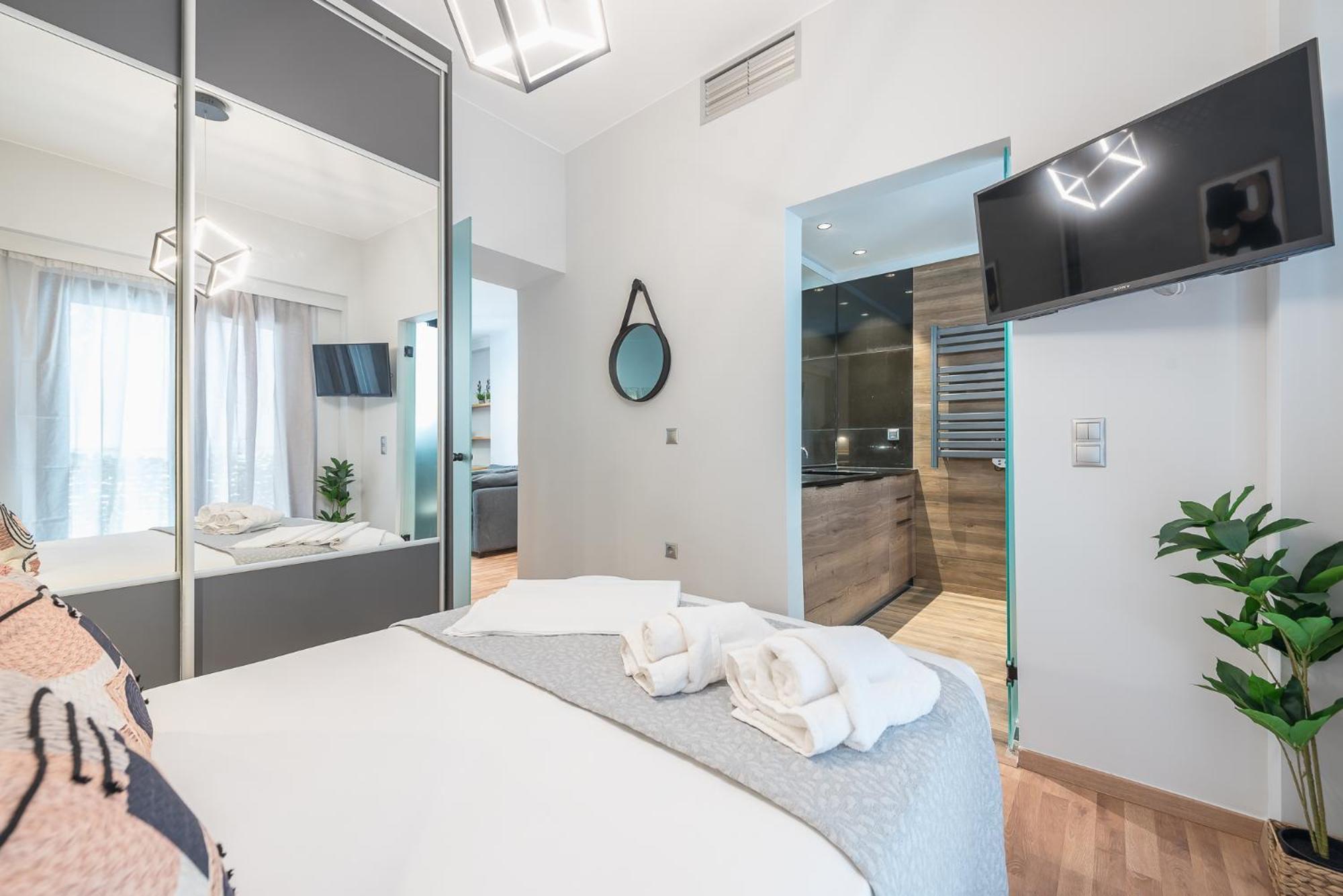 Newly Renovated Loft 1 Min Walk From Metro By Cloudkeys Appartement Athene Buitenkant foto