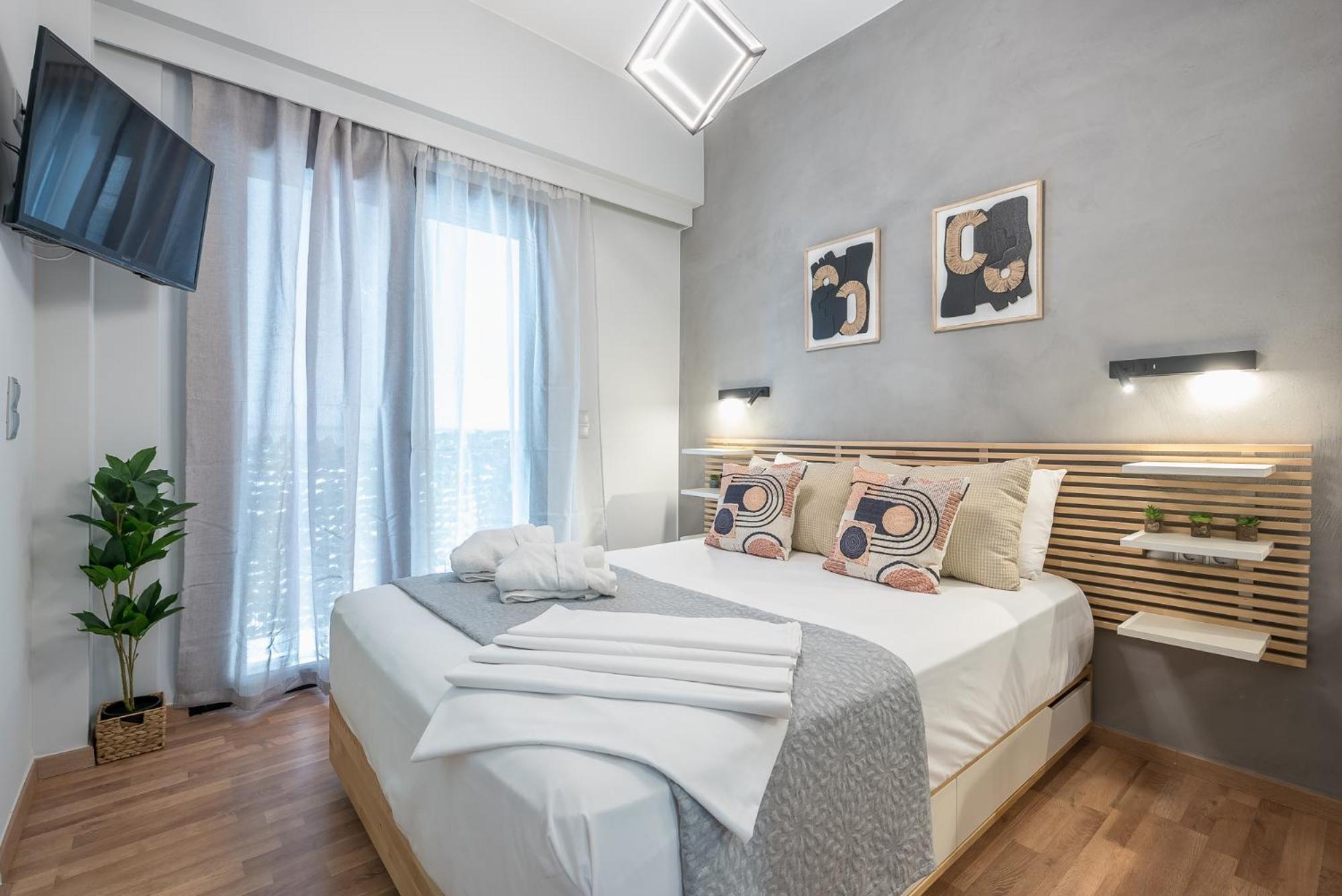 Newly Renovated Loft 1 Min Walk From Metro By Cloudkeys Appartement Athene Buitenkant foto
